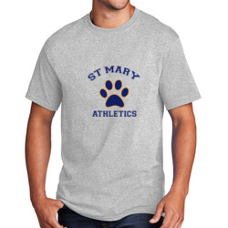  ADULT Shirt Short Sleeve, StMaryPaw_BlueYellowPaw
