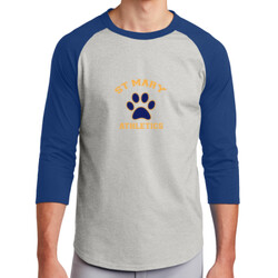ADULT Colorblock Raglan Jersey, StMaryPaw_YellowBluePaw