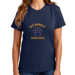 LADIES Essential T Shirt, StMaryPaw_YellowBluePaw 