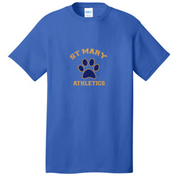 ADULT Shirt Short Sleeve, StMaryPaw_YellowBluePaw